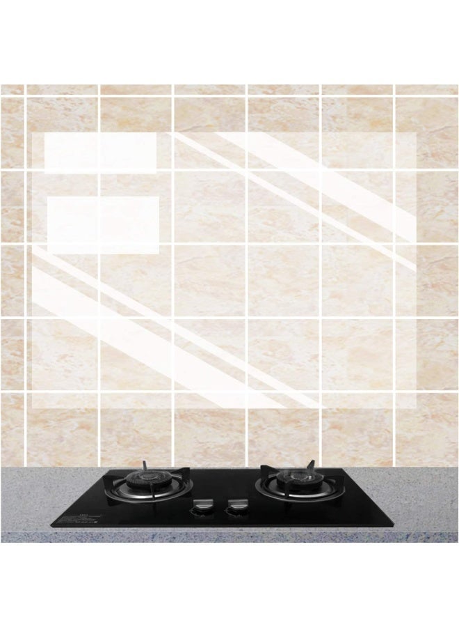 Oil-Proof Wall Stickers – Transparent Waterproof & Heat-Resistant Self-Adhesive Kitchen Backsplash Protector - Image 2